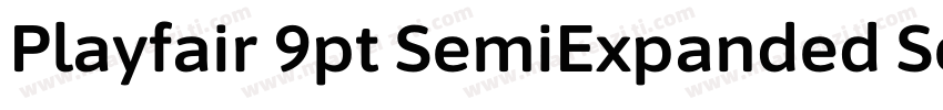 Playfair 9pt SemiExpanded SemiBold字体转换
